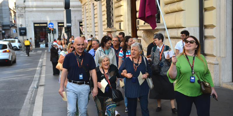 I partecipanti della Newman Walk a Roma
